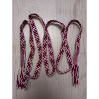 Поясок пояс, самотканый,  домотканая