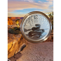 Австралия 50 центов монета 2025 года. Год Змеи . Серебро 9999! Сторгуй за свою цену