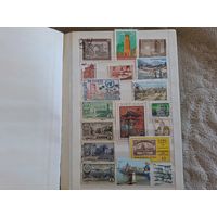Архитектура и строительство - альбом с марками - большая и красивая коллекция марок