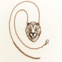 Лев. Подвеска ручной работы