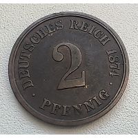 Германия 2 пфеннига, 1874 А  4-4-8