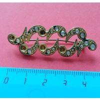 Брошка металлическая в реставрацию. С рубля. Без минимальной цены