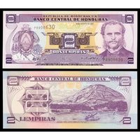 Гондурас 2 лемпиры образца 2004 года UNC p80Ae серия Q