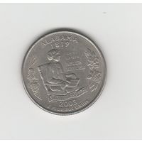 Квотер (25 центов) США "Штат Алабама" 2003 D Лот 0590
