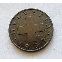 Швейцария 2 раппена, 1967