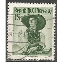 Австрия. Национальные костюмы. Тироль. 1951г. Mi#912.