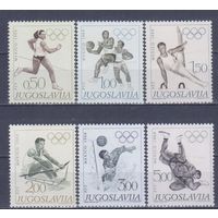 [647] Югославия 1968. Спорт.Летние Олимпийские игры. СЕРИЯ MLH. Кат.25 е.