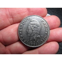 Новая Каледония 50 франков, 1991. С 20 копеек. Распродажа коллекции. Смотрите другие лоты.