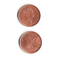 1 цент Канада 1997 года