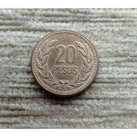 Werty71 Колумбия 20 песо 1990