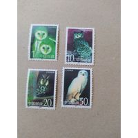 Китай серия марок 1995 г. Совы