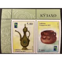Марки Таджикистан 2019 РСС Керамика Совместный выпуск MNH