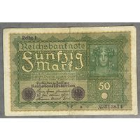 Банкнота 50 марок 1919 год. Веймарская республика.