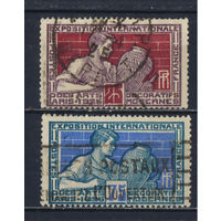Франция 1924-5 Международная выставка искусства в Париже Гончарство #212,214