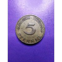 Германия ФРГ 5 пфеннингов 1949 J