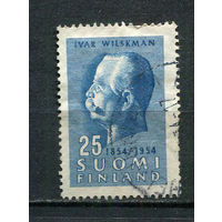 Финляндия - 1954 - Ивар Вильскман - педагог - [Mi. 421] - полная серия - 1 марка. Гашеная.  (Лот 88Gu)-T4P5