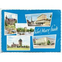 Открытка Карл Маркс Штадт, ГДР, 1961 год
