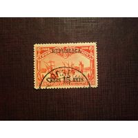 Португалия 1912 г. Прибытие в Каликут, Индия.Надпечатка . /04а/