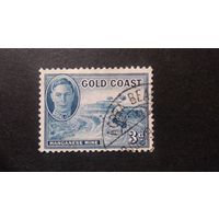 Великобритания\289с\ ЗОЛОТОЙ БЕРЕГ 1948 стандарт. Штемпель города ACCRA. ж\дорога