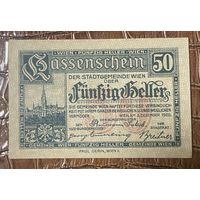 Нотгельд Австрия Вена 50 геллеров 1920 год