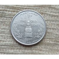 Werty71 США 1 квотер 25 центов 2000 D Мэриленд