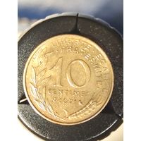 Франция 10 сантимов 1971