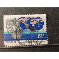 Япония, 1982. Парусник на фоне карты