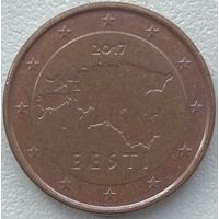 Эстония 1 евроцент 2017 г.