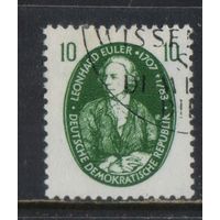 Германия ГДР 1957 Известные немцы Леонард Эйлер #575