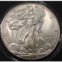 1 доллар США. 2013 года. Шагающая Свобода. Унция. UNC