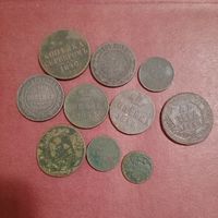 Большой сборный лот монет РИ, выставлен до завтра