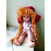 СССР (?). Шапочка с косичками на большую куклу