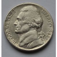 США, 5 центов 1988 г. Р