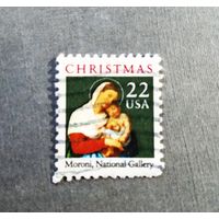 Марка США 1987 год Рождество