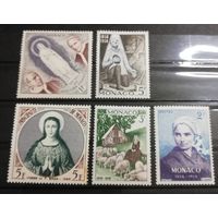 Монако 1958 Явление девы Марии в Лурде