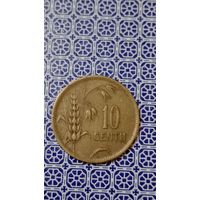 Литва 10 центов 1925