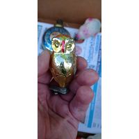 РЕДКАЯ ЁЛОЧНАЯ ИГРУШКА СССР СОВА ФИЛИН  ПРИЩЕПКА КАТАЛОГ  СОСТОЯНИЕ ! НА  ФОТО . ОРИГИНАЛ  .  Распродажа Коллекции !!! . Экспресс  Аукцион  не с рубля без МПЦ и прочего 3 ДНЯ  .Много лотов в продаже .
