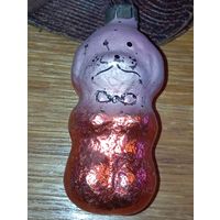 Ёлочная игрушки - Собака , СССР .