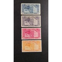 НИКАРАГУА\369с\ 1937 самолет. Карта страны. Авиапочта