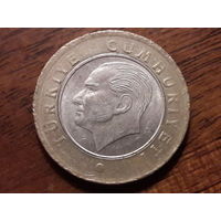 Турция 1 лира 2015