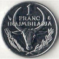 Мадагаскар 1 франк 2002 UNC