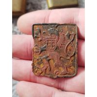 Старая кокарда или накладка на прягу,Чехословакия,с рубля