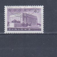 [2383] Финляндия 1956. Культура.Архитектура.Здание парламента. Гашеная марка.