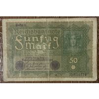 Банкнота 50 марок 1919 год. Веймарская республика.