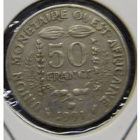 Западная Африка 50 франков 1991 г