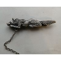 Зажим для галстука. Волк. Времен СССР. Клейма