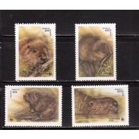 Беларусь-1995,(Мих.96-99)  , Фауна, Бобры