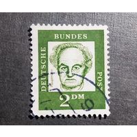 Марка Германия 1961 год Стандартный выпуск