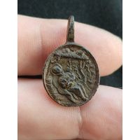 Медальон старинный Игнатий Лайола