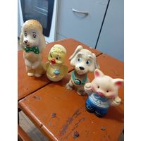 Лот резиновых игрушек СССР
